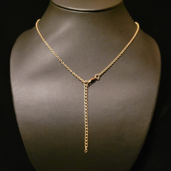 Estate Shimmer Lucite & Rhinestone Floral Necklace - Picture 5 of 5